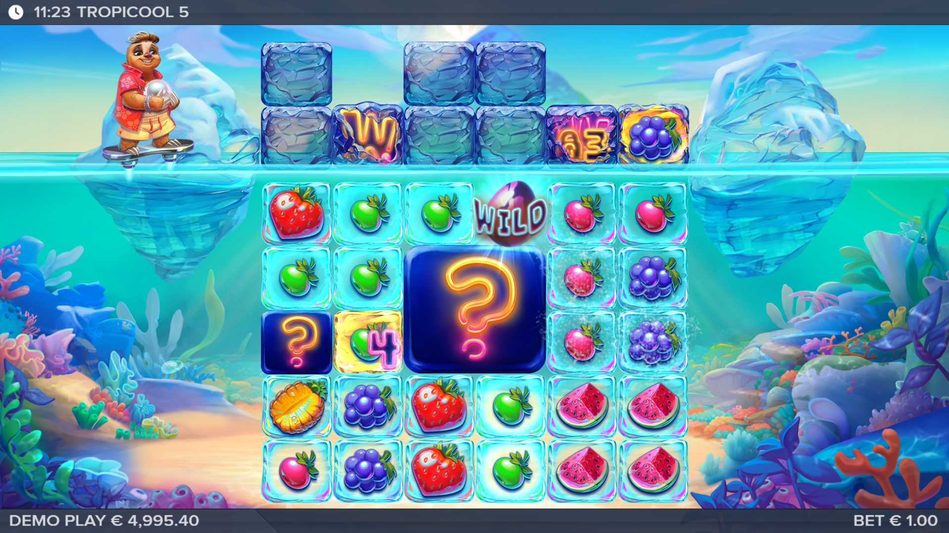 Activate Feature Symbols when Tumbling from the Cool Reel, Including Locking Wilds, Row Swaps and Golden Symbols