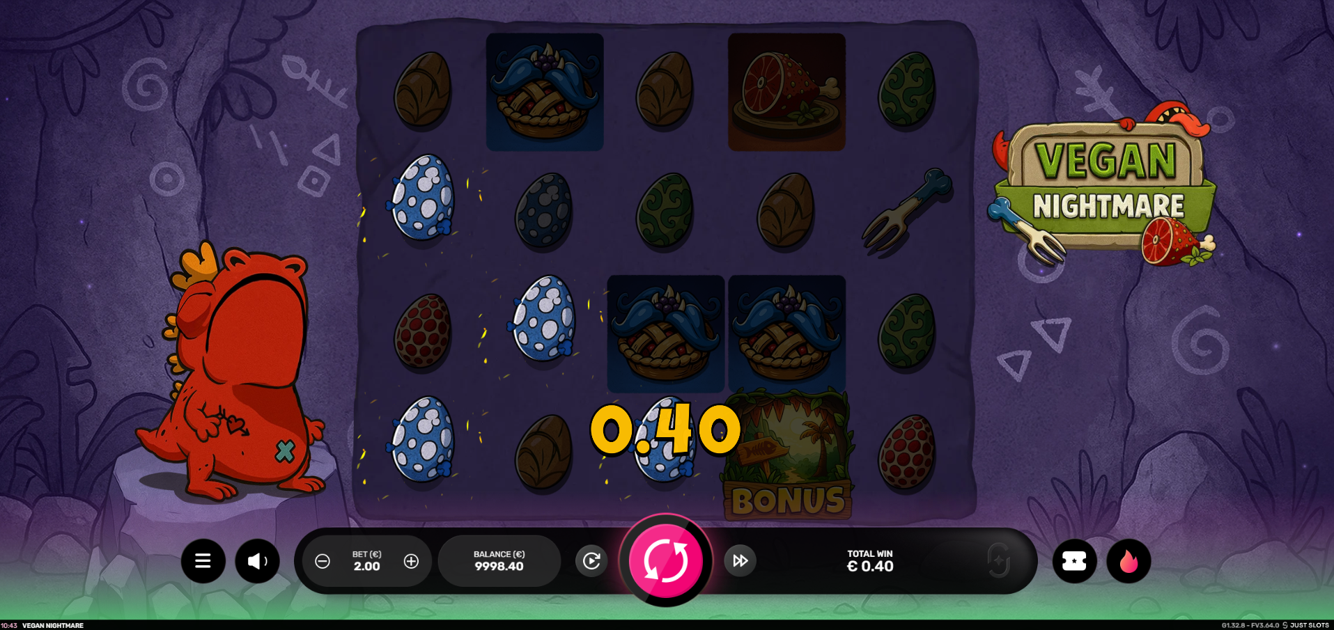 Vegan Nightmare Offers Players 20 Fixed Paylines