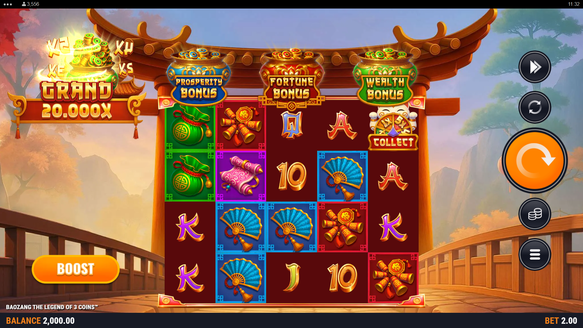 Baozang the Legend of 3 Coins Base Game Play