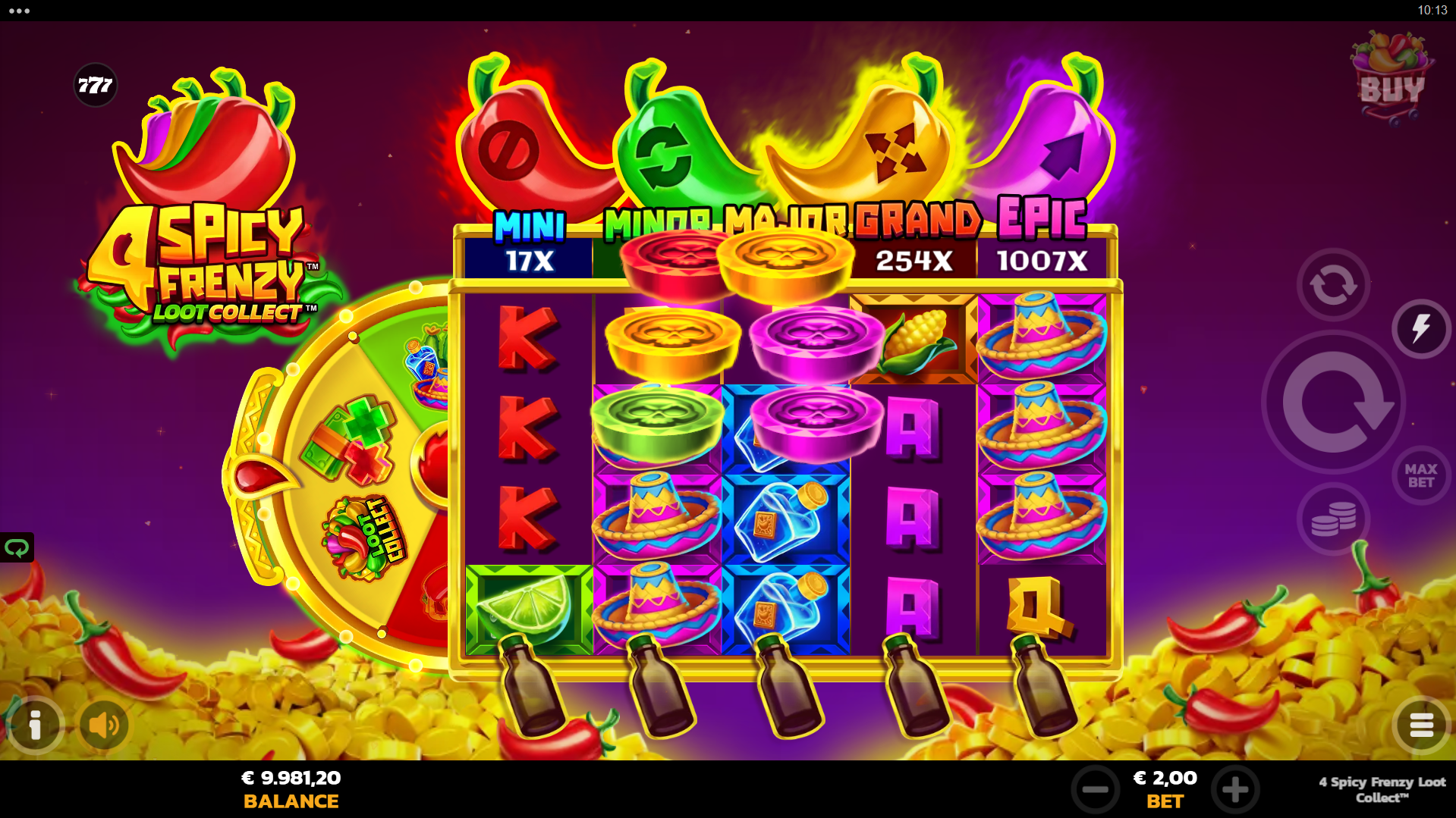 Collect Pot Tokens for the Chance to Trigger the Free Spins Bonus Round