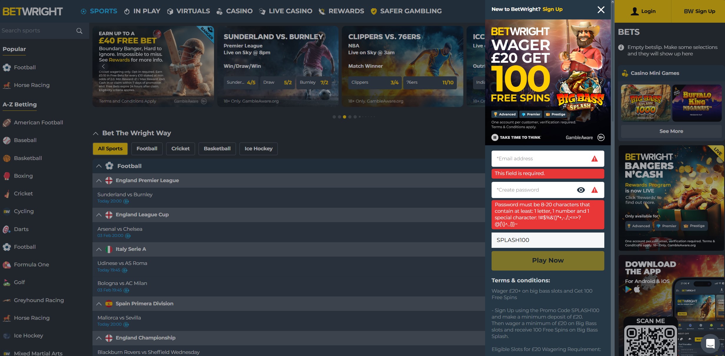 BetWright Welcome Bonus