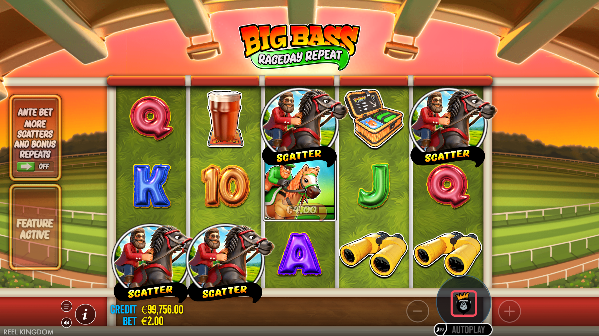 Land 3 or More Scatters to Trigger the Free Spins Bonus Game