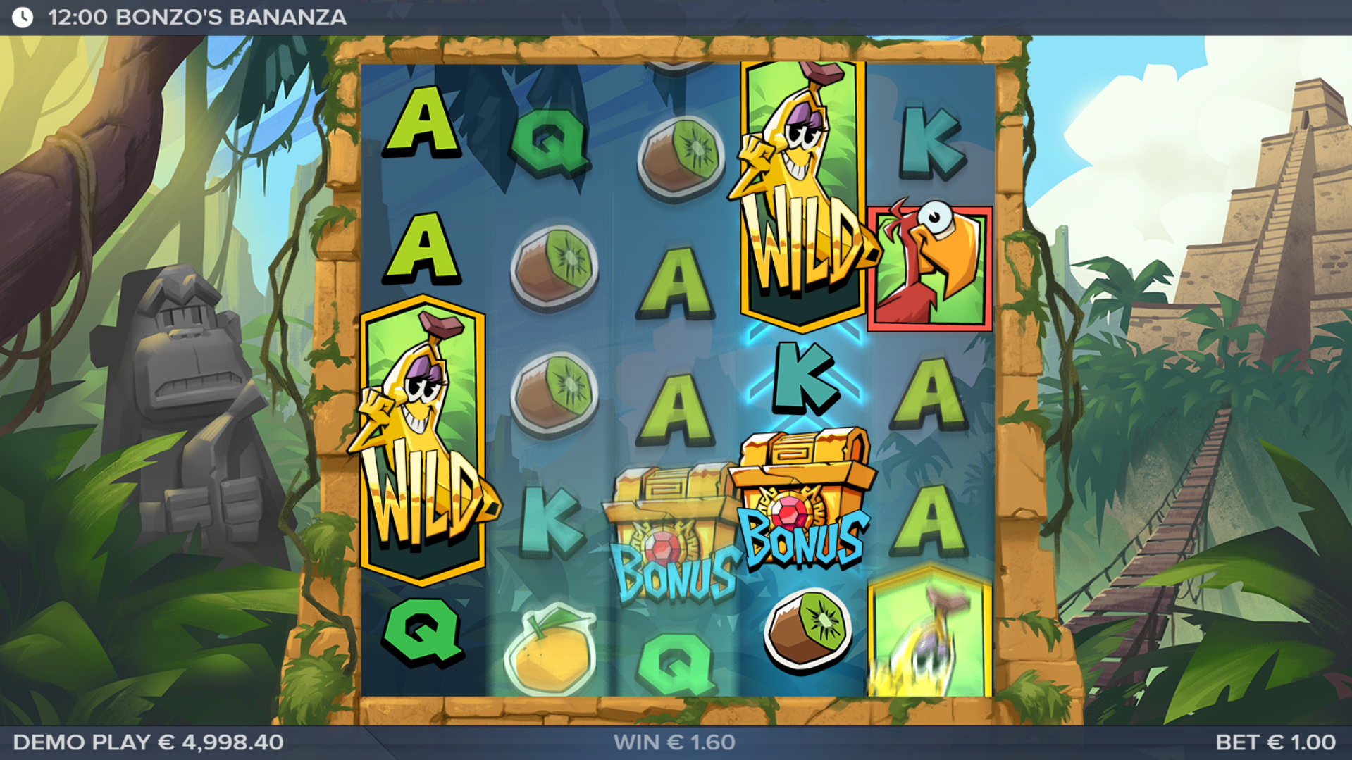 Land Banana Wilds for Nudging Respins