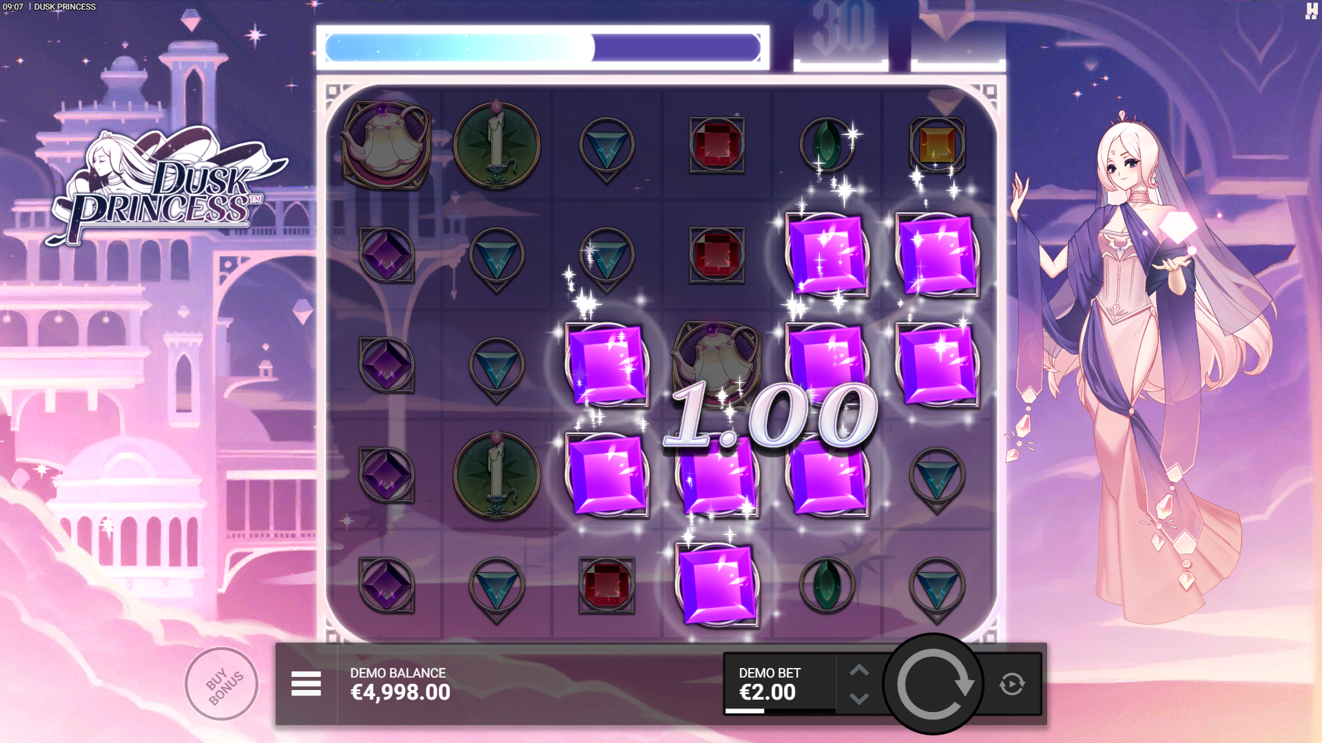 Form Clusters of 5 or More Matching Symbols to Win