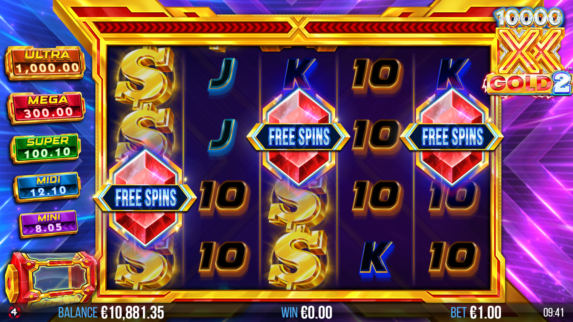 Land 3 or More Scatter Symbols to Trigger the Free Spins Bonus Round