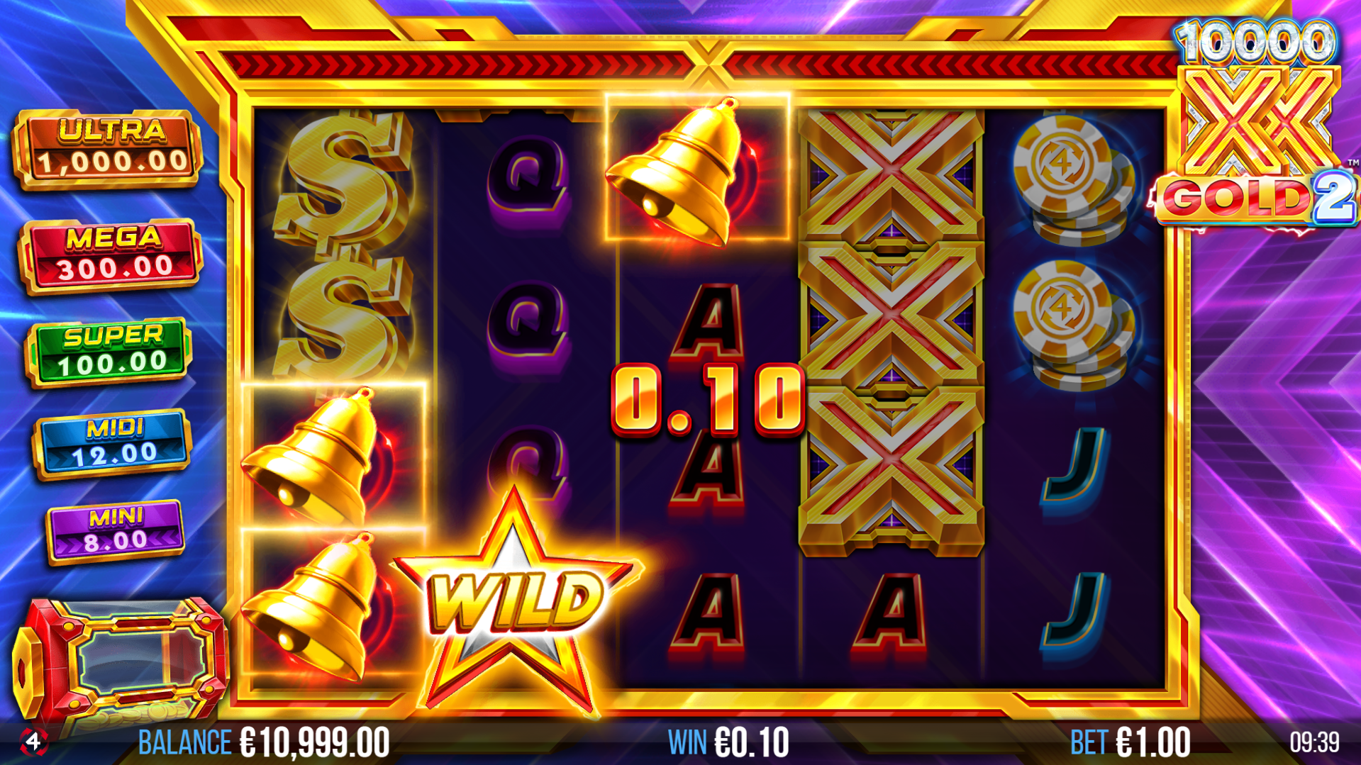 10,000X Gold 2 Offers Players 1,024 Ways to Win