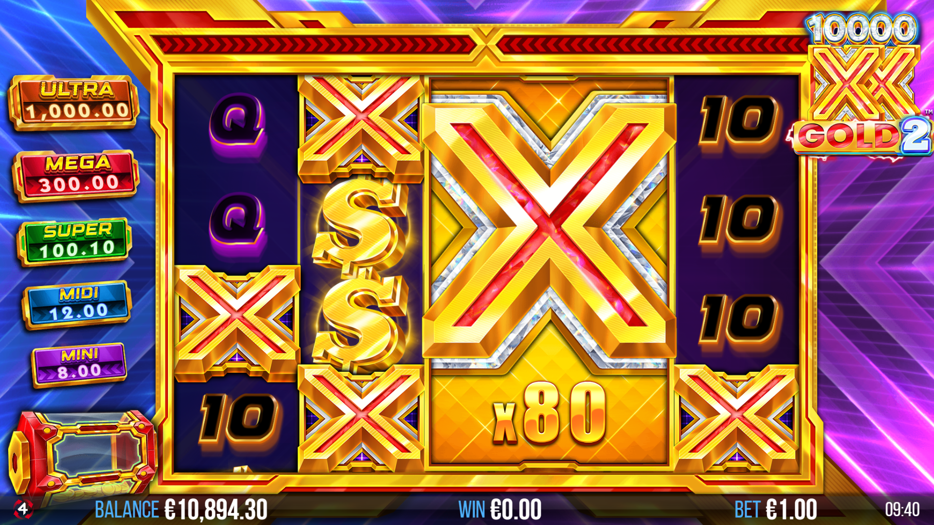 Land Stacked X Symbols on a Reel to Trigger the Stacked Xpand Feature