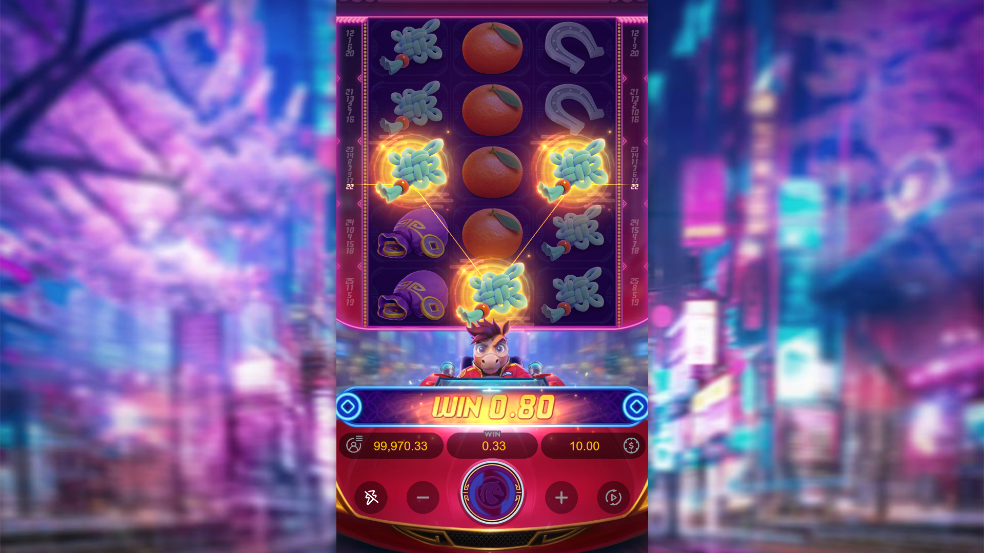 Fortune Horse Offers Players 25 Fixed Paylines