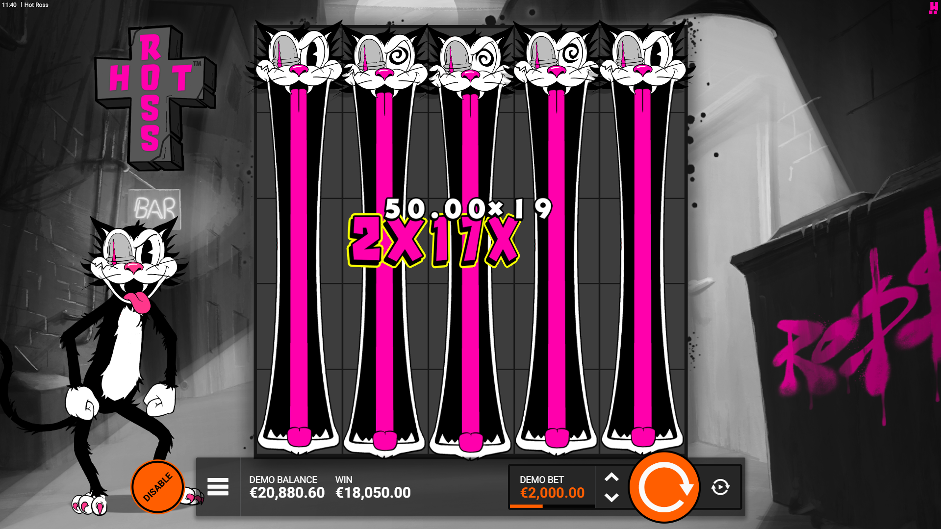 Hot Ross Symbols Fully Expand and Trigger Ross Symbols, Directly Adjacent, Allowing for Additional Potential