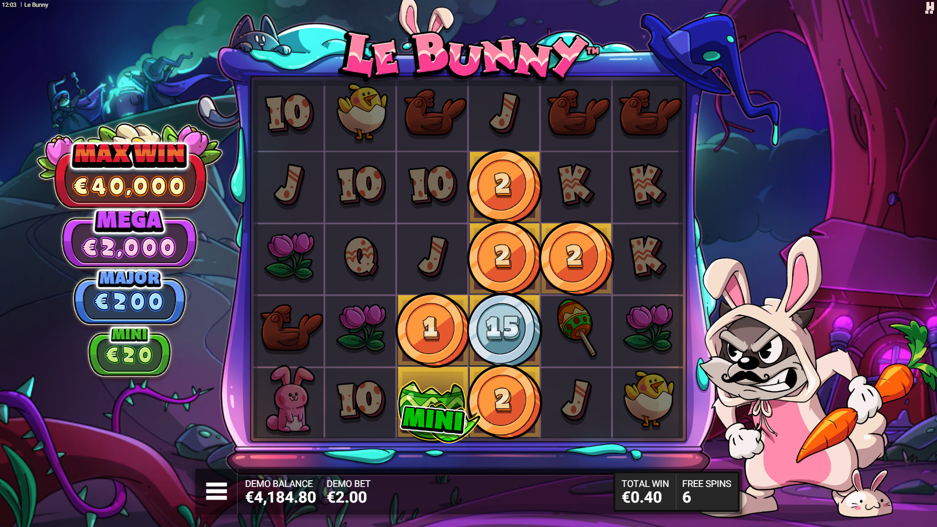 Trigger Spell of Luck and Activate Progressive Golden Squares Until their Activation