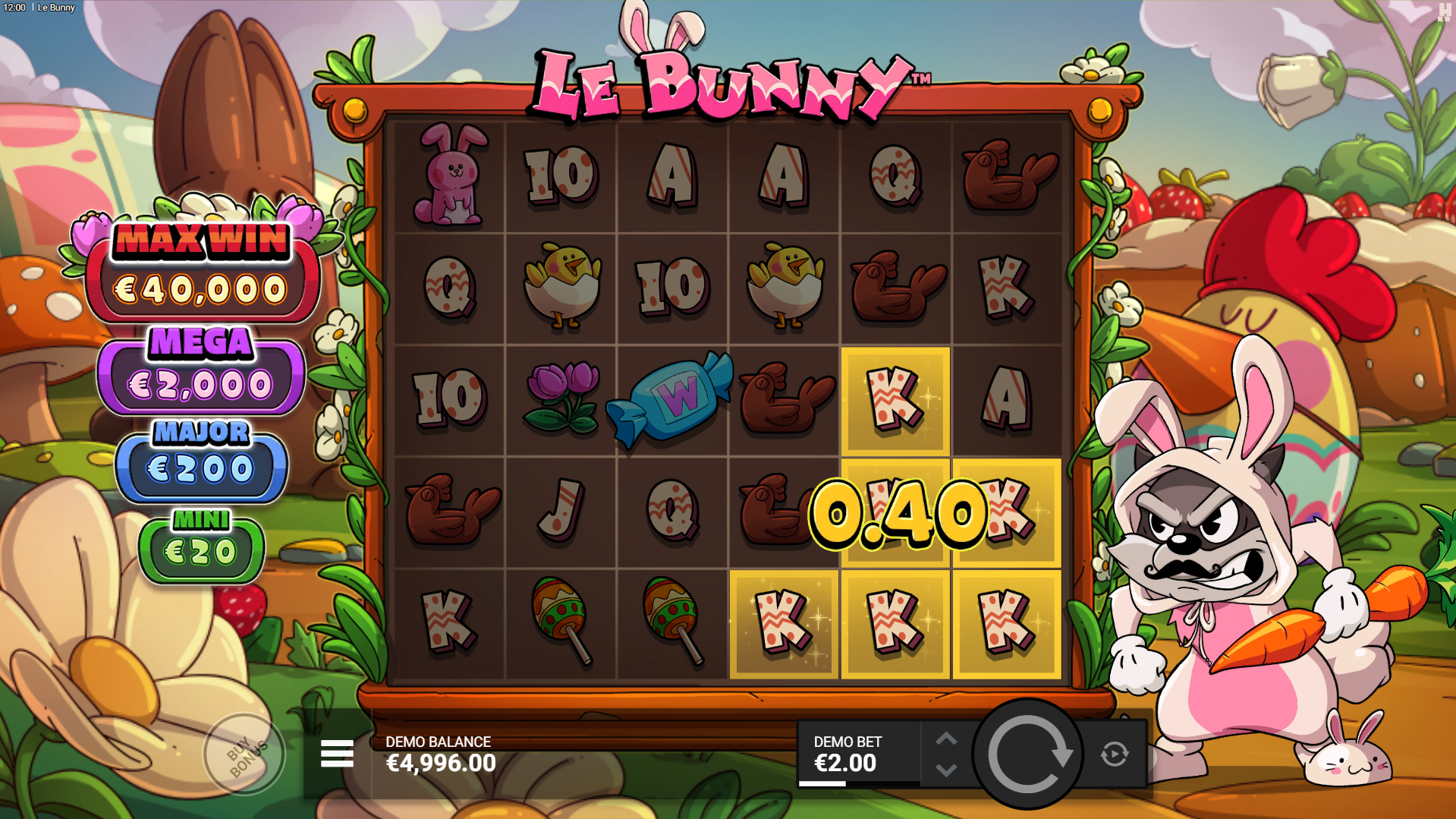 Form Clusters of 5 or More Matching Symbols to Win