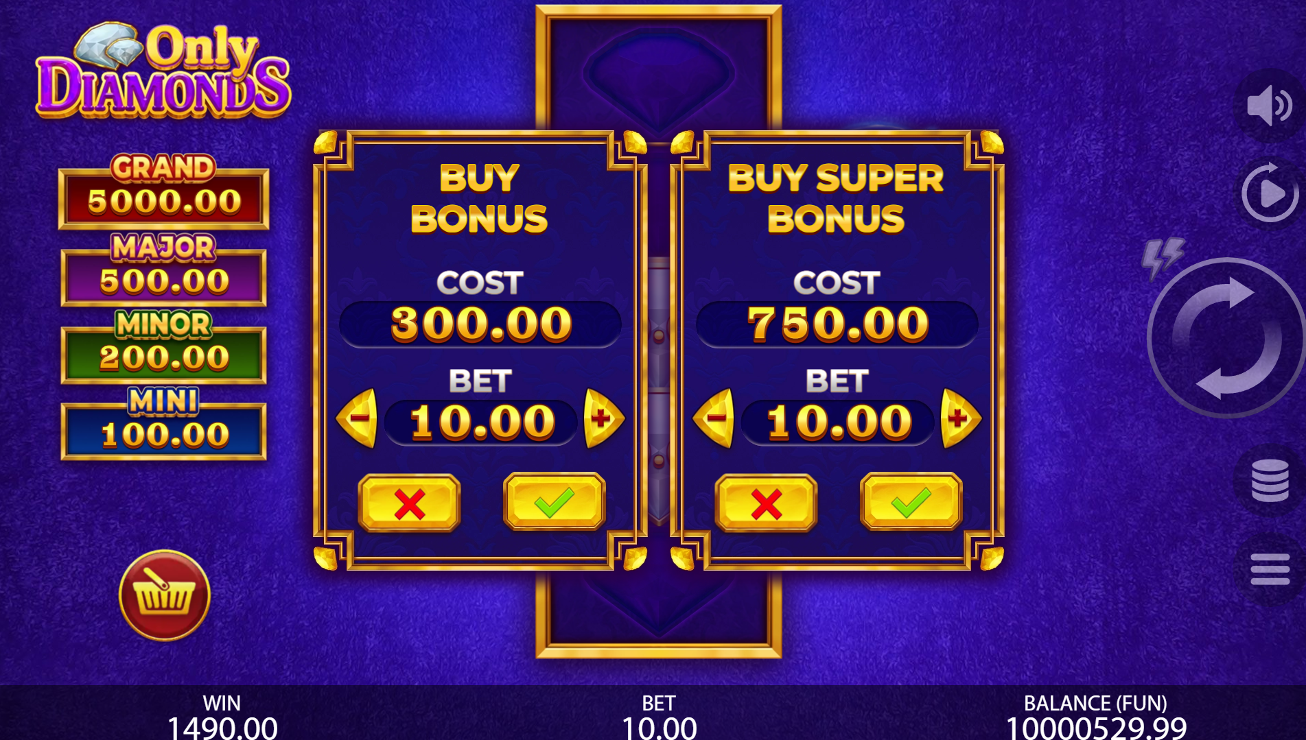 Jump Straight into the Action Through the Game's Bonus Buy Menu