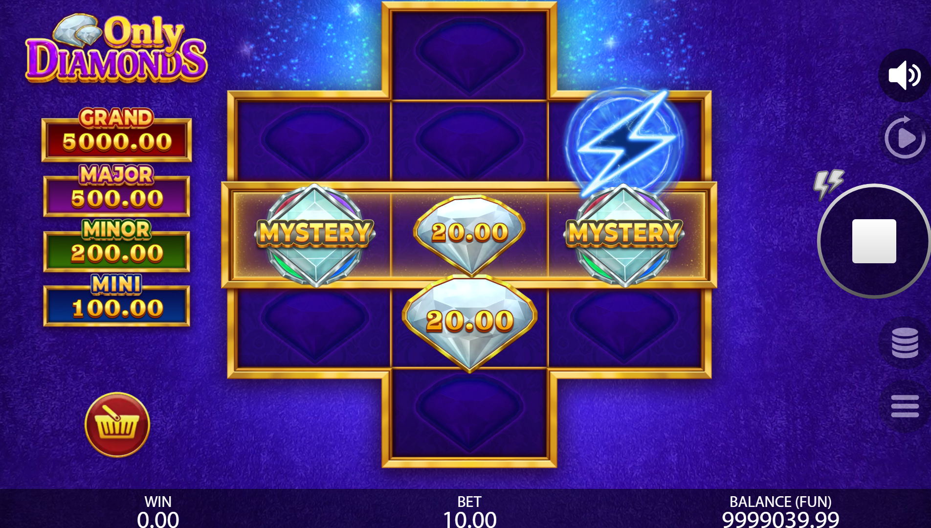 Trigger the Bonus Game by Landing 3 Symbols Within the Active Row