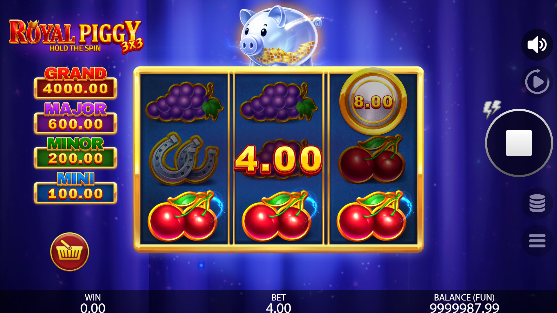 3x3 Royal Piggy: Hold the Spin Offers Players 5 Fixed Paylines