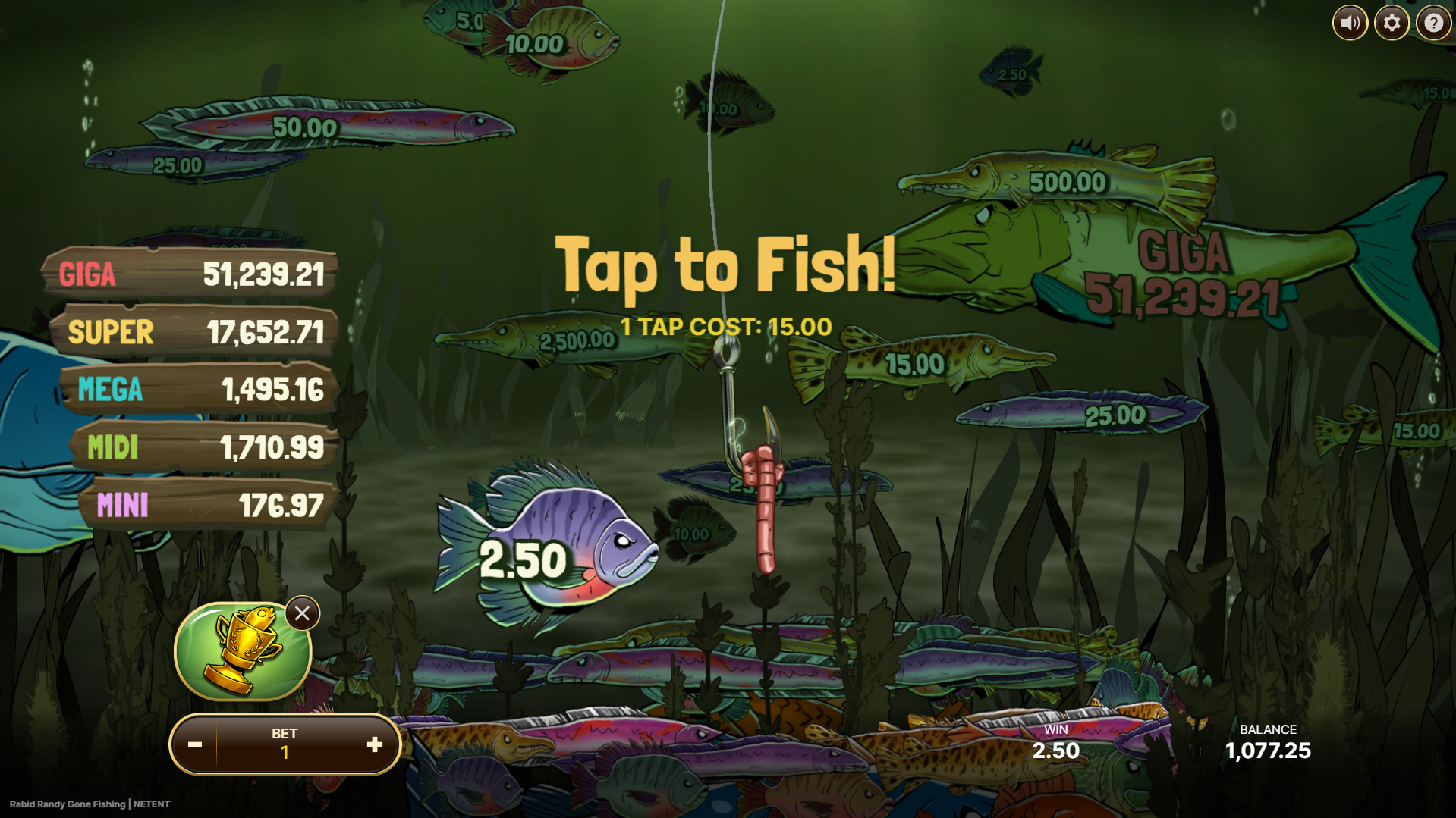 Trigger the Jackpot Game for the Chance to Win any of 5 Progressive Jackpot Rewards