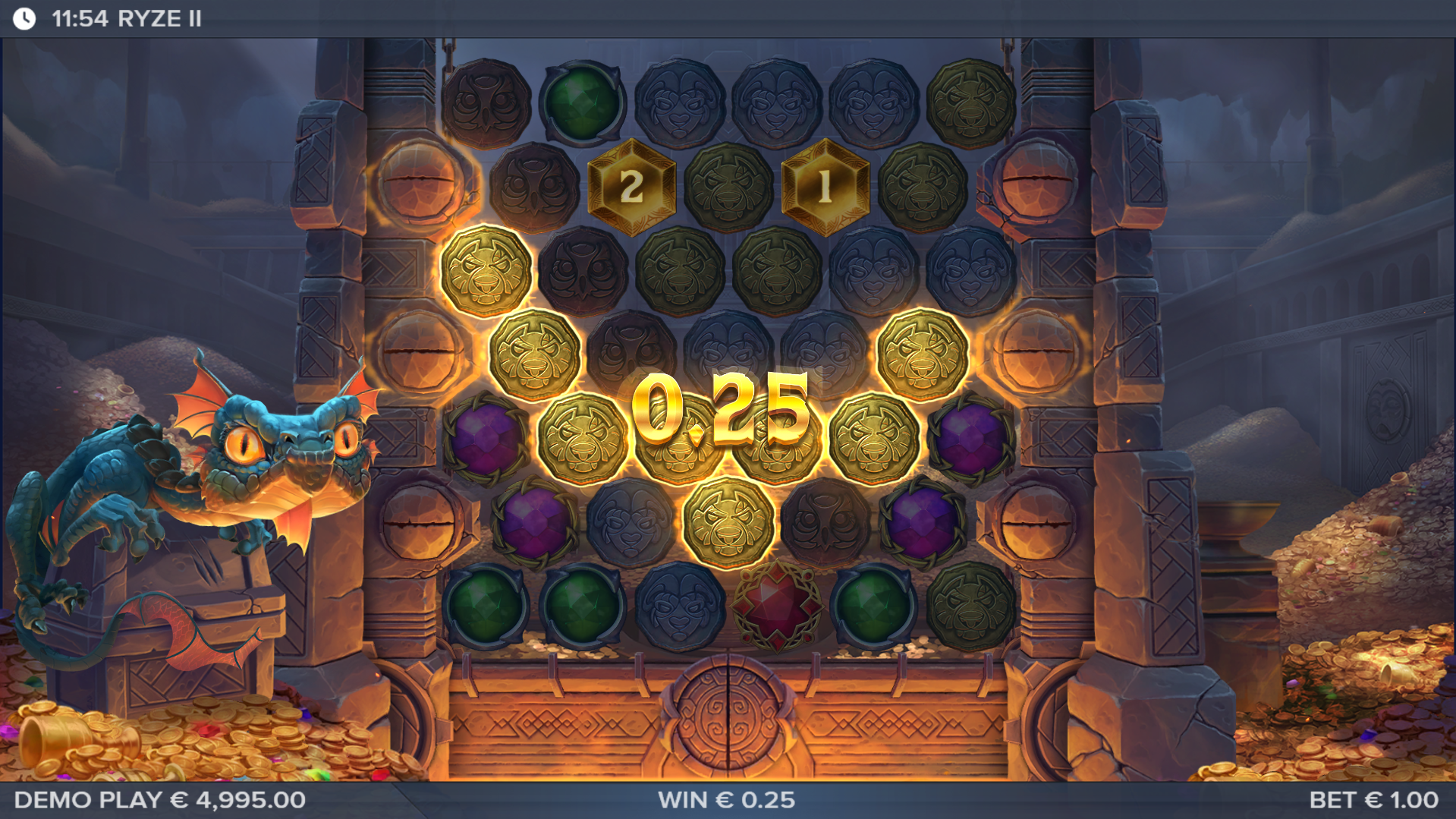 Form Clusters of 5 or More Matching Symbols to Win