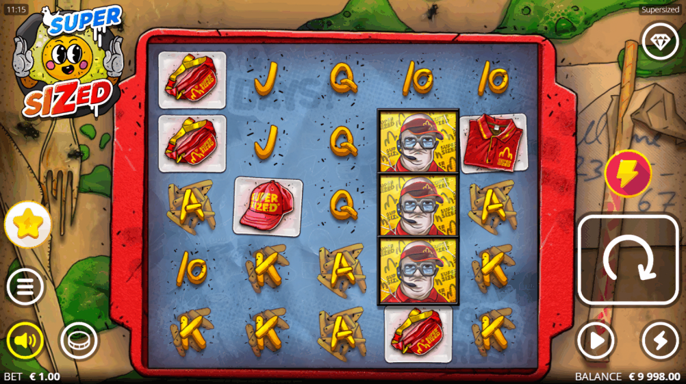 Supersized Base Game Play