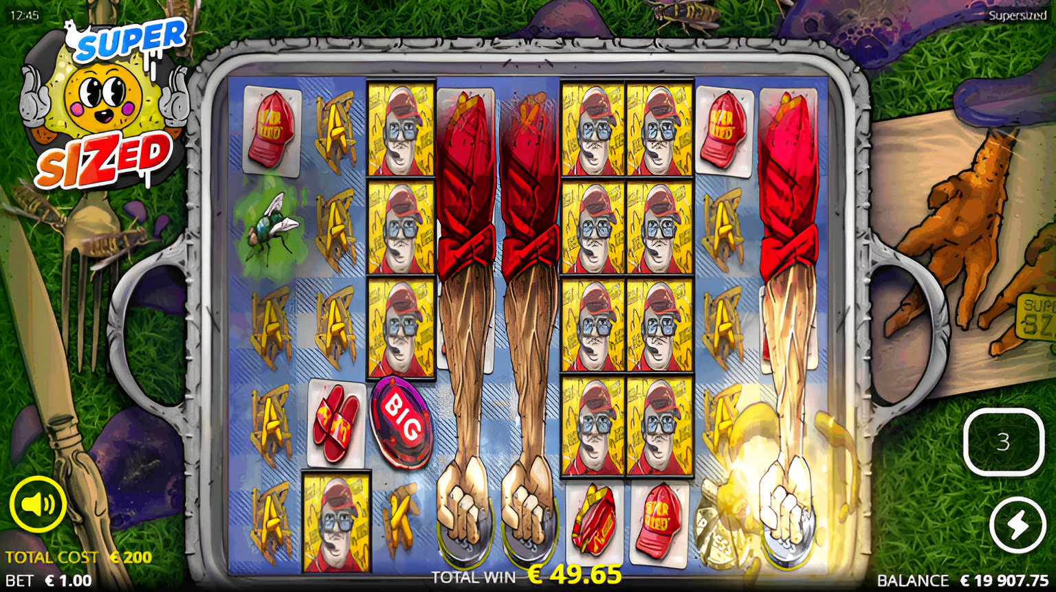 Supersized Fatter Spins Bonus Play