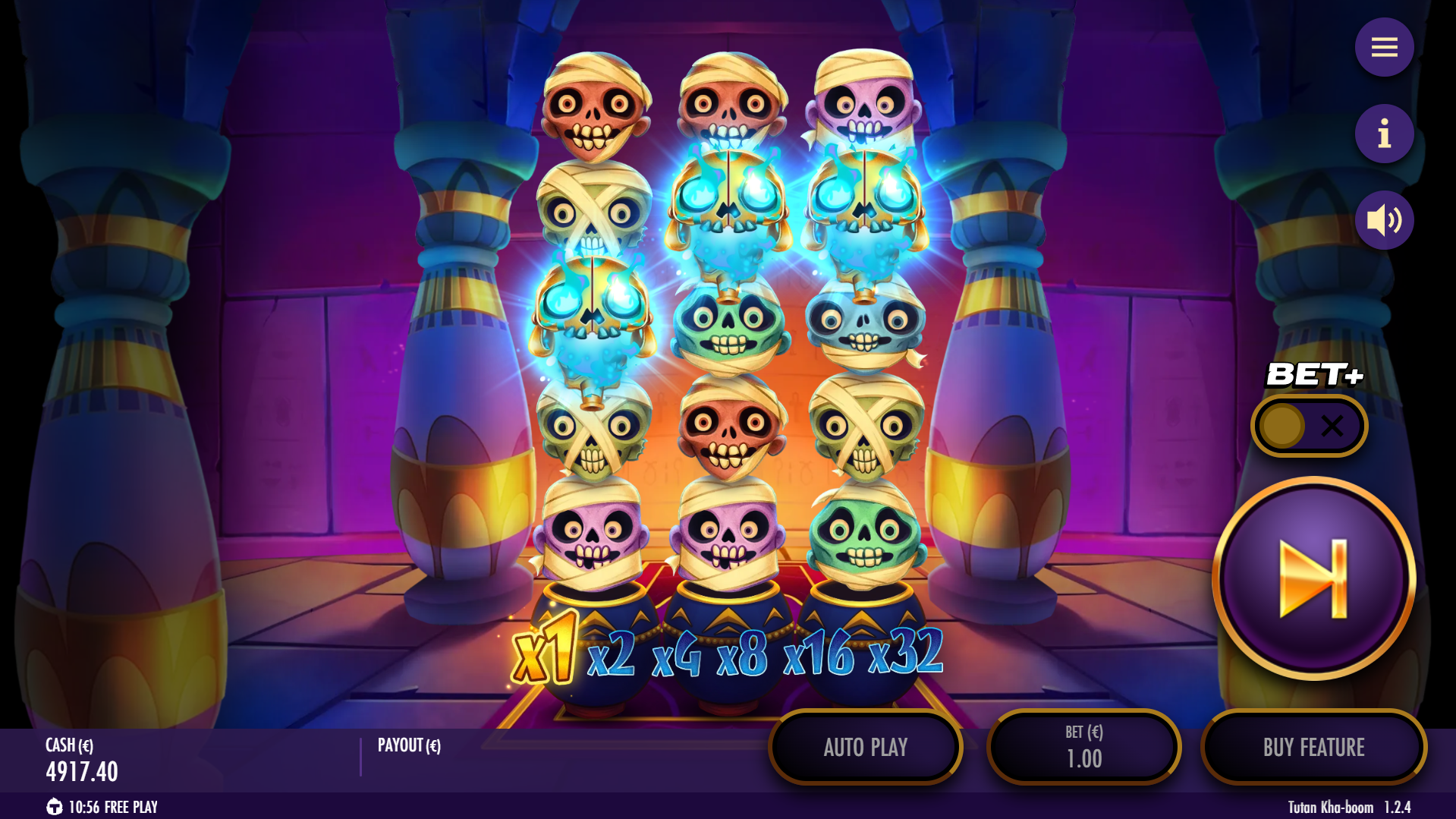 Trigger the Free Spins Bonus Round by Landing 3 Scatter Symbols