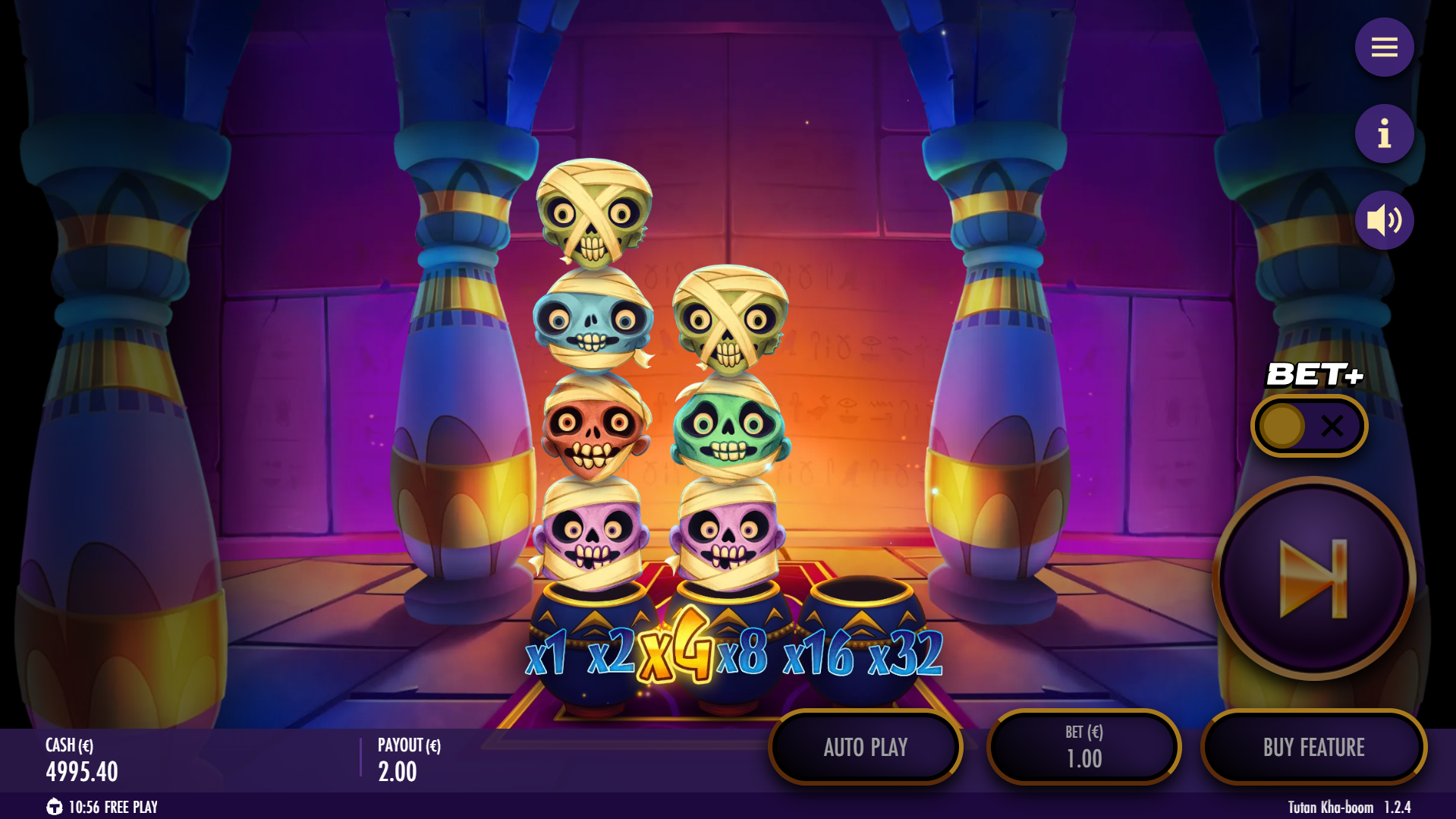 Each Winning Avalanche Increases the Win Multiplier Ladder