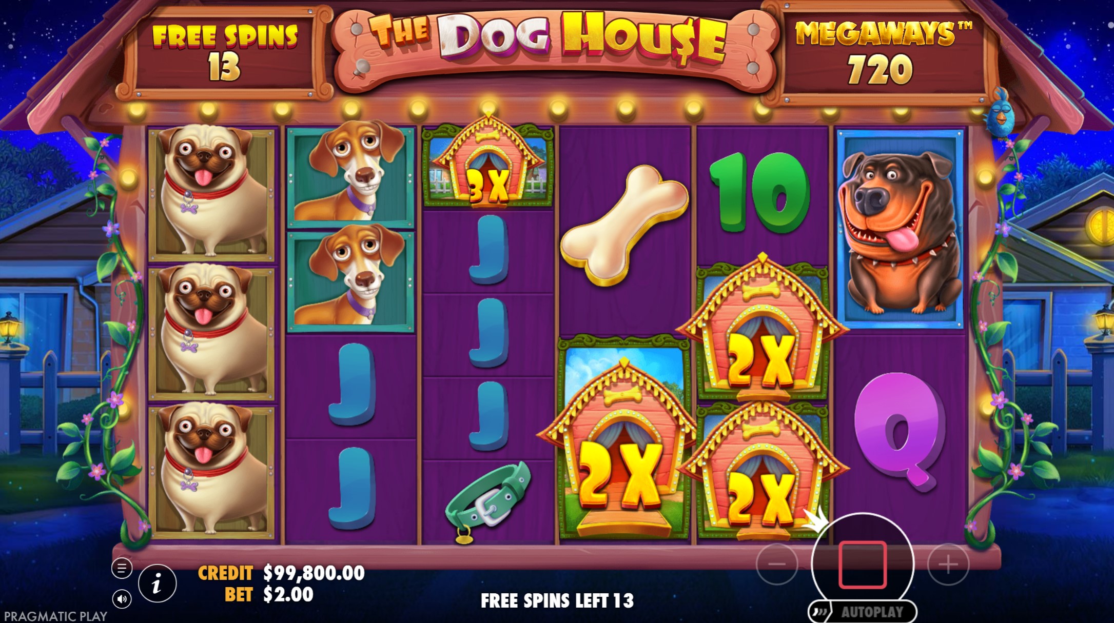 The Dog House Megaways Raining Wilds