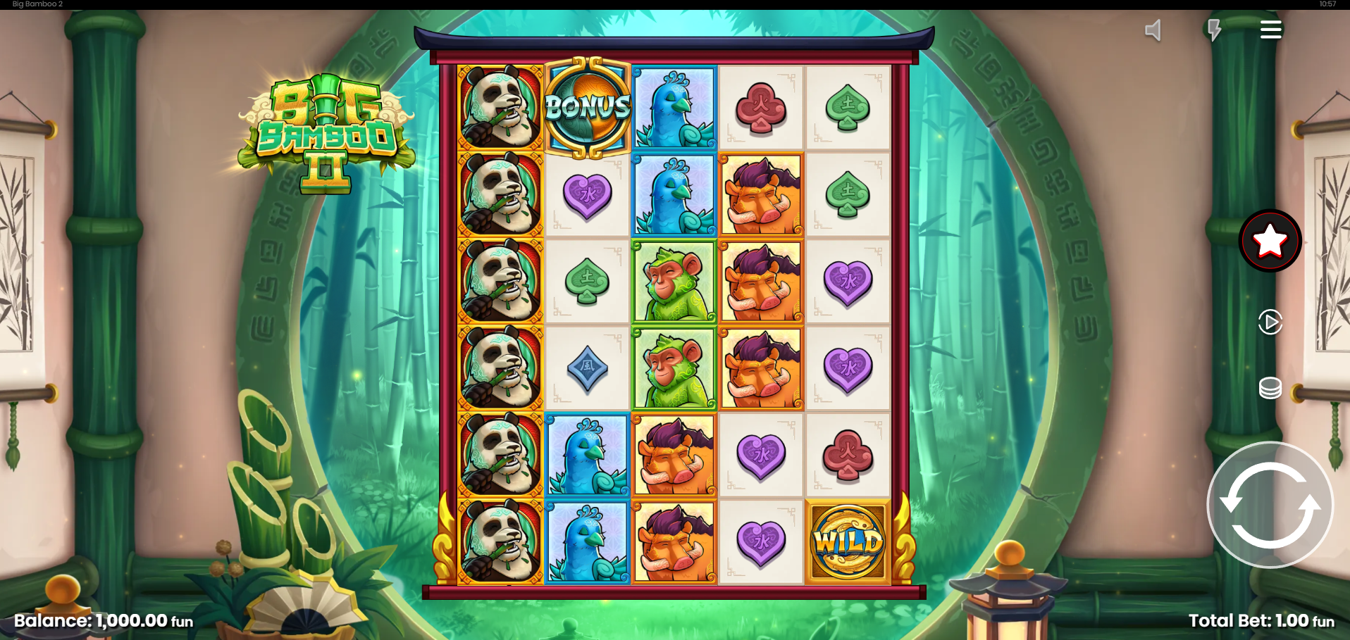 Big Bamboo 2 Base Game Play