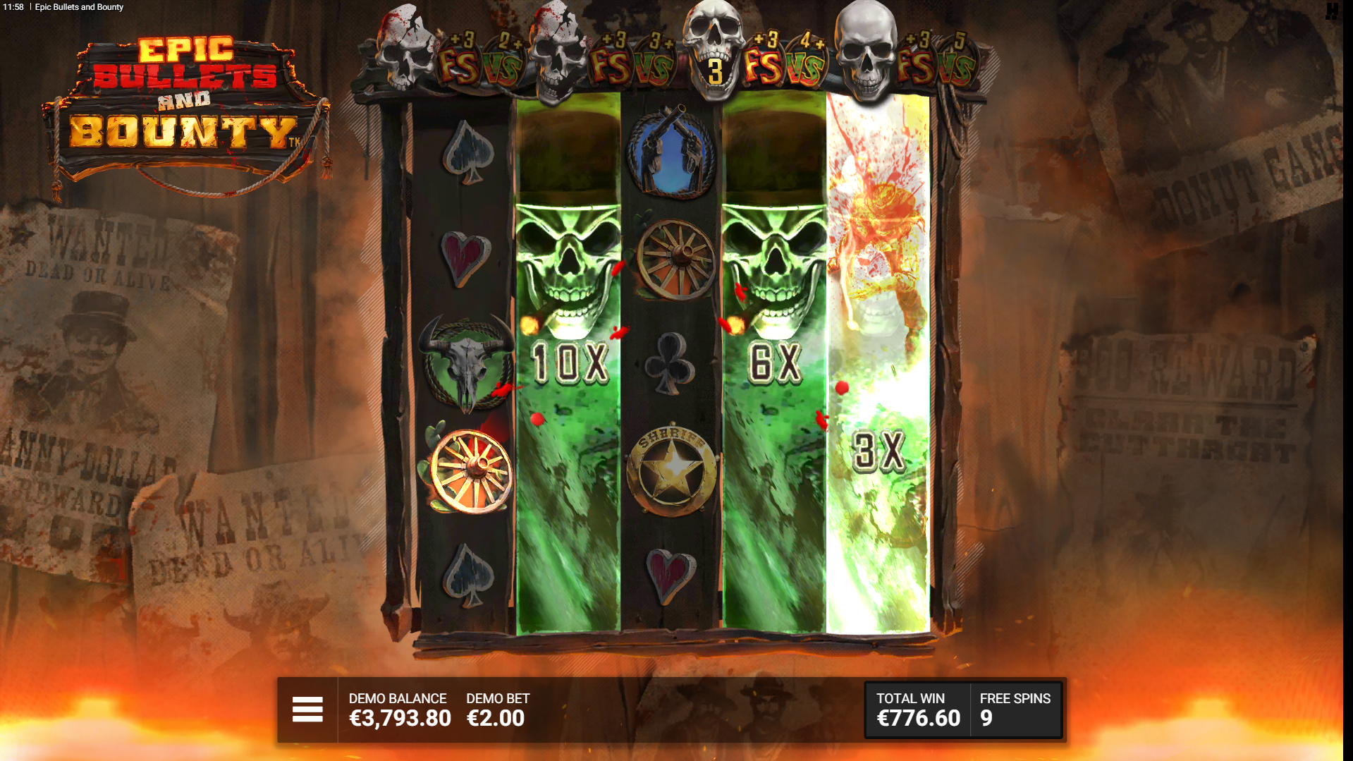 Progress Through Levels During Four Shots To Freedom Free Spins for Additional DuelSpin Opportunities