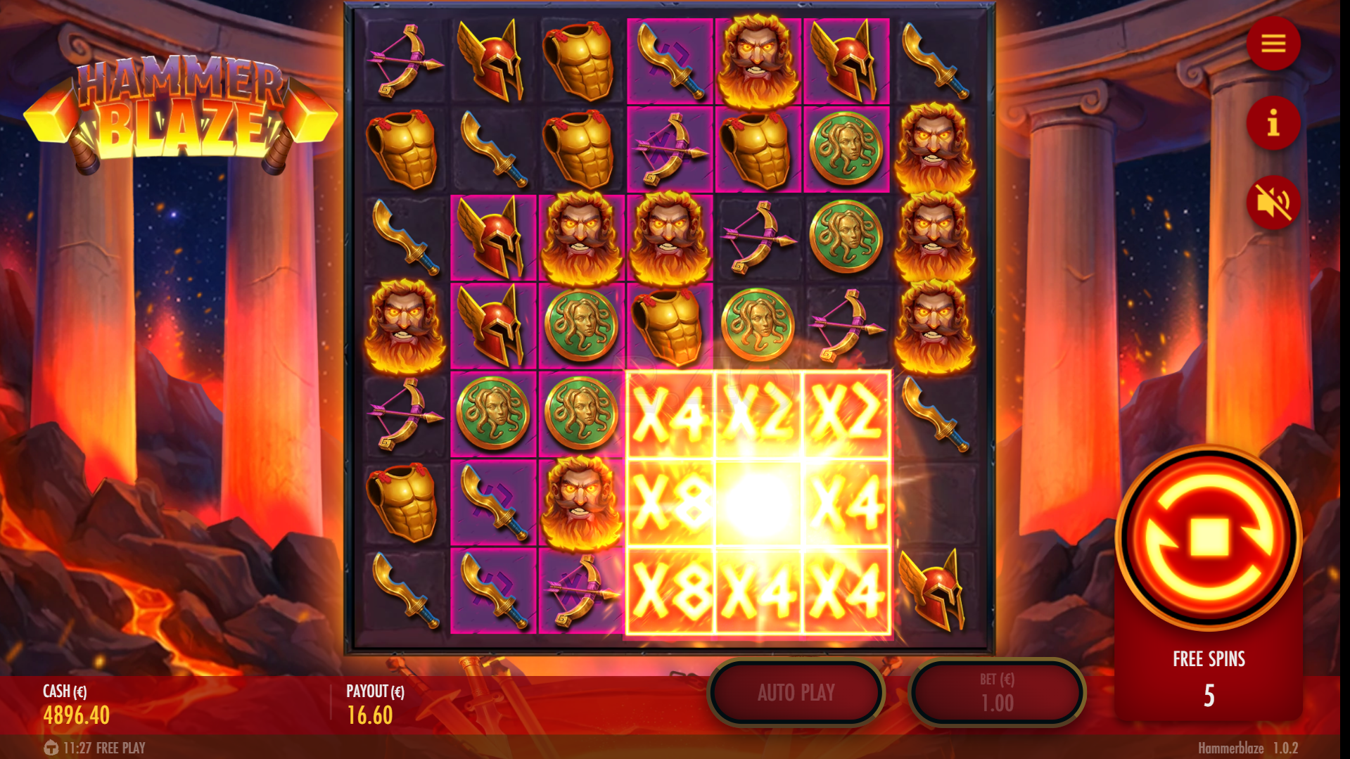 During Free Spins, Multiplier Grids Remain Persistent Throughout for Additional Potential