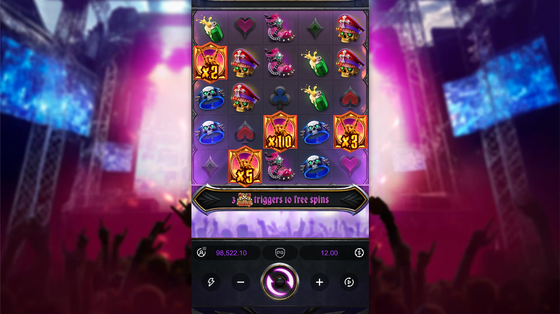 Land Wild Symbols with Multiplier Values up to x500