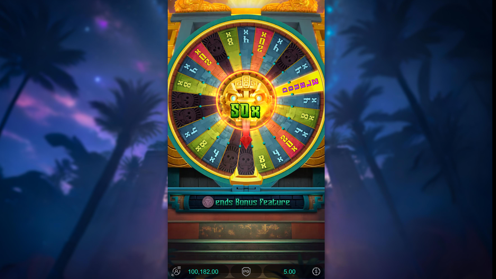 The Bonus Wheel Continues to Award Prizes Until Landing on a Black Tile, Bringing an End to the Feature