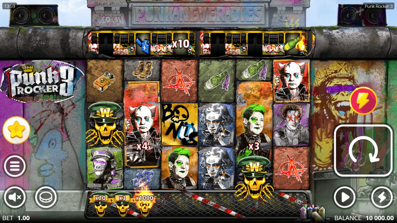 Punk Rocker 3 Base Game Play