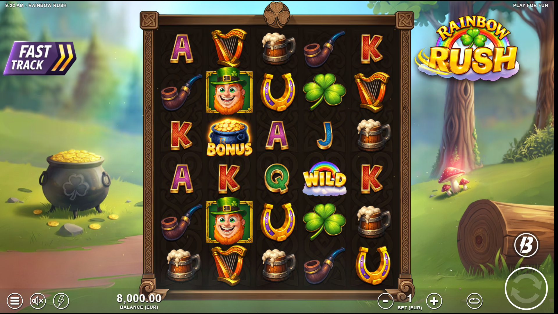 Rainbow Rush Base Game Play