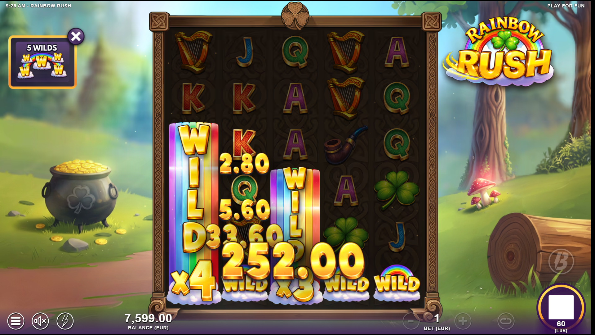 Wild Symbols can Land on all Reels and Adopt Multipliers up to x6