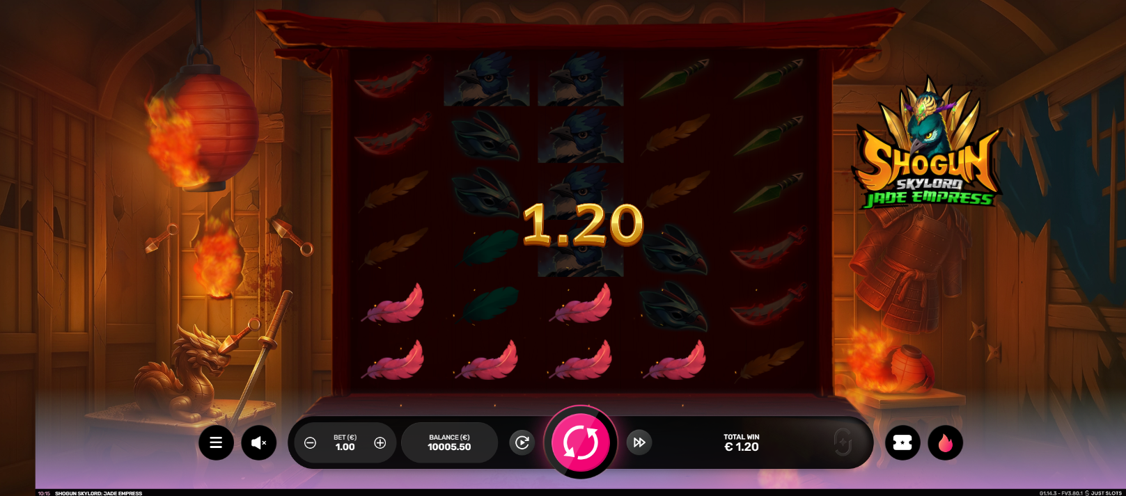 Shogun Skylord: Jade Empress Offers Players 40 Fixed Paylines