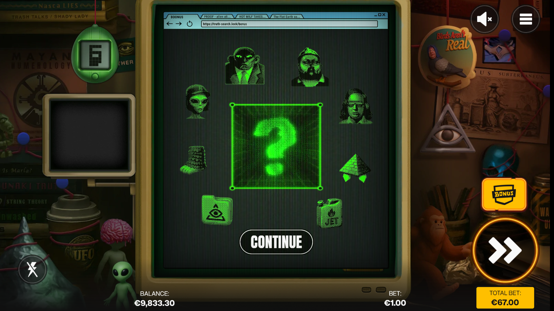 Trigger the Free Spins Bonus Game and see a Symbol Selected for the Truth Realm Feature