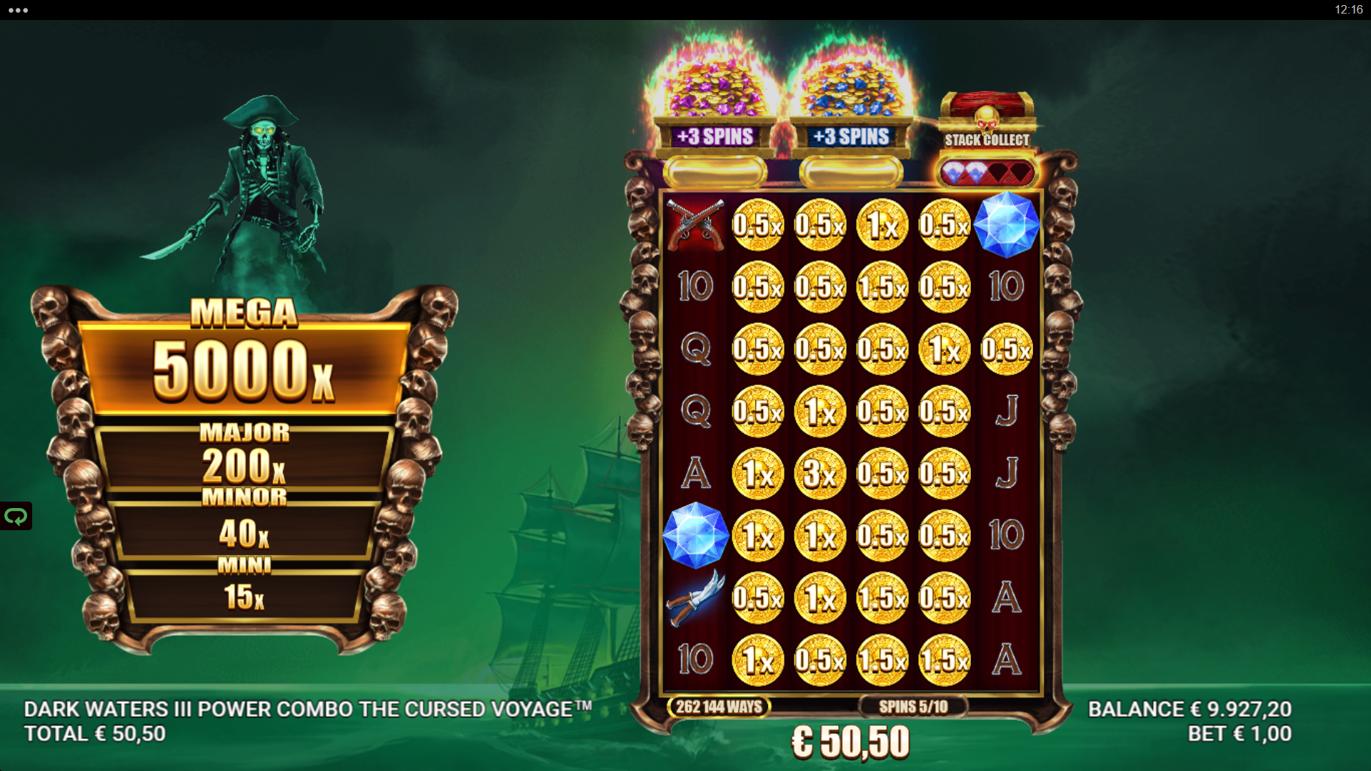 Bonus Game Features May be Triggered Individually or in Combinations of 2 or 3