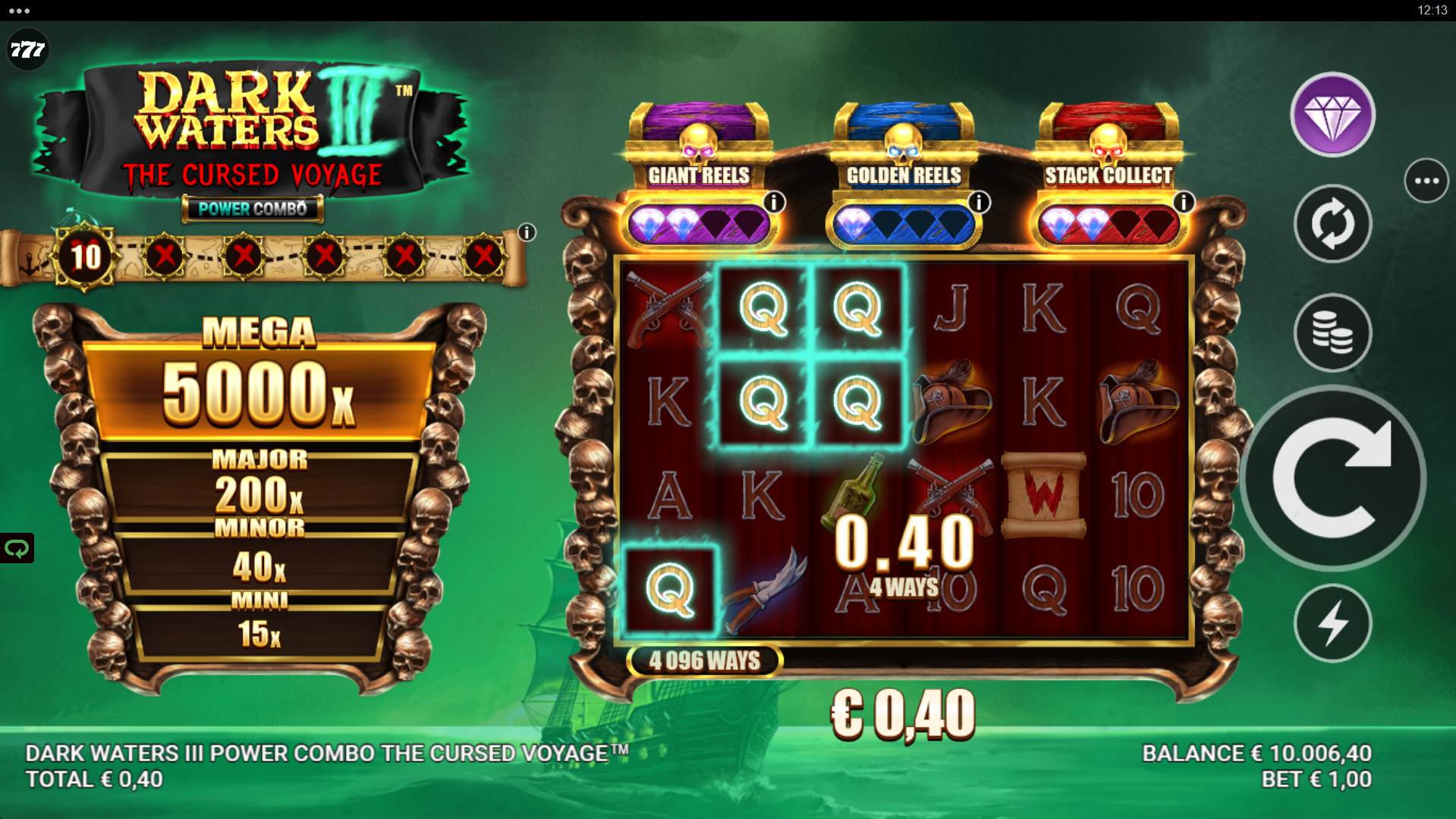 Dark Waters 3 Power Combo: The Cursed Voyage Offers Players 4,096 Ways to Win