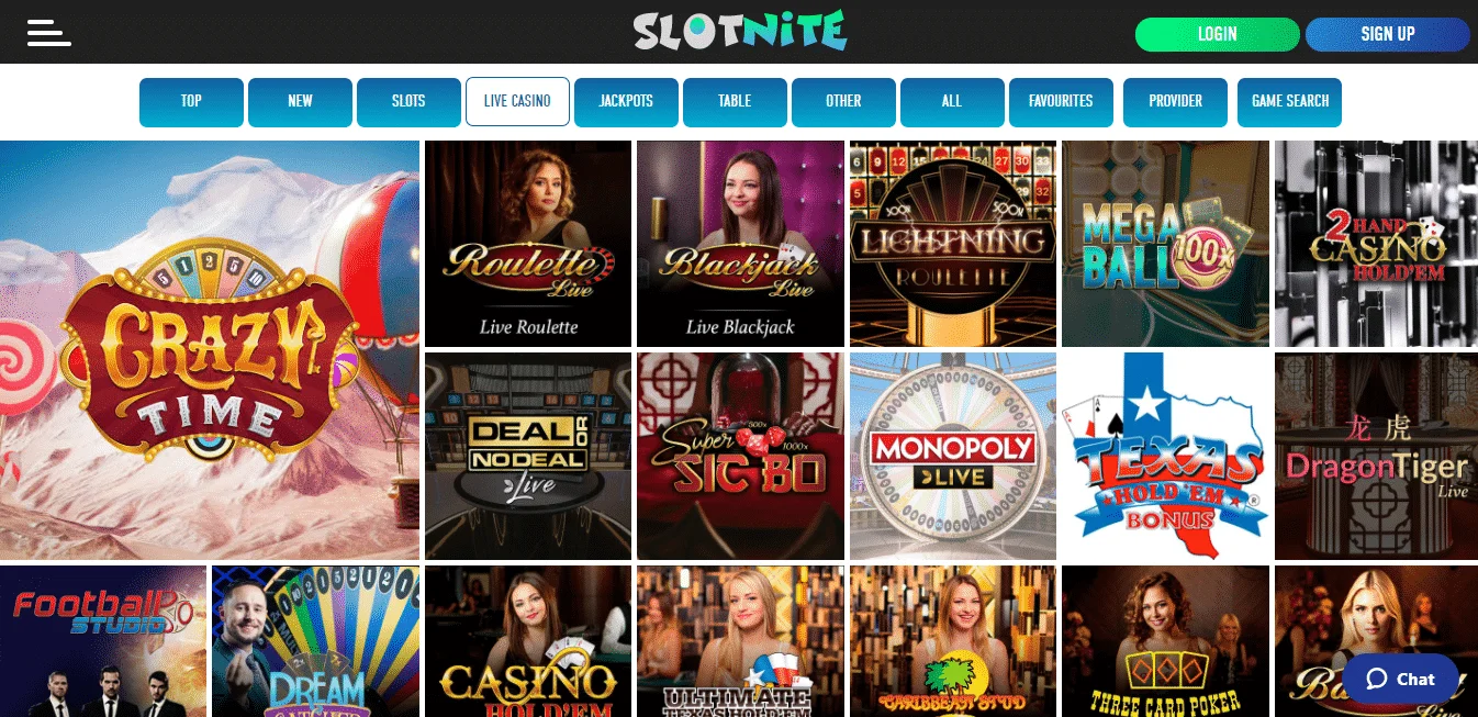 Slotnite Live Casino