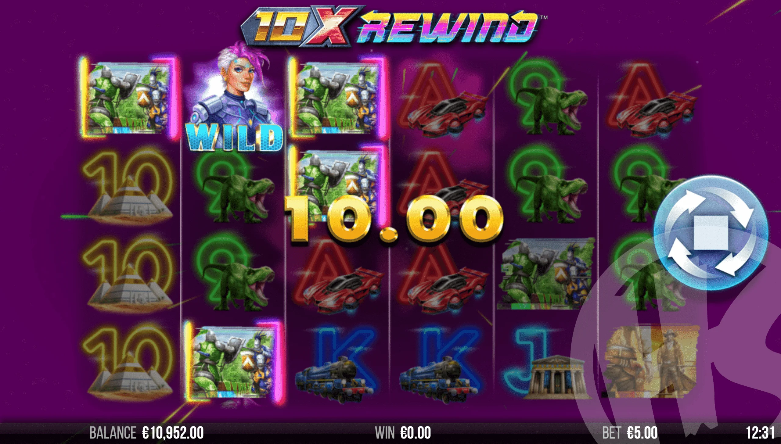 10x Rewind Offers Players 4,096 Ways to Win