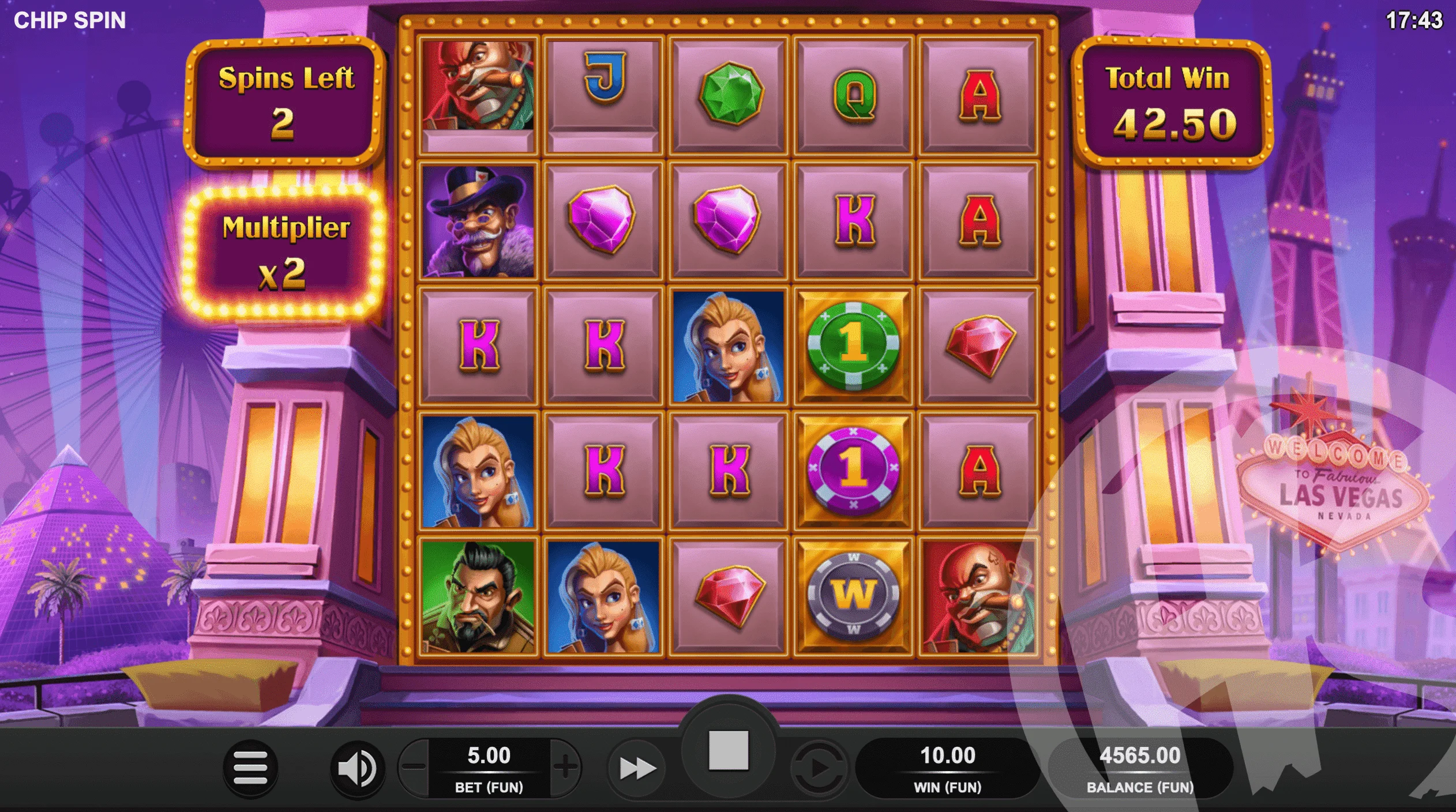 Chip Spin Free Spins