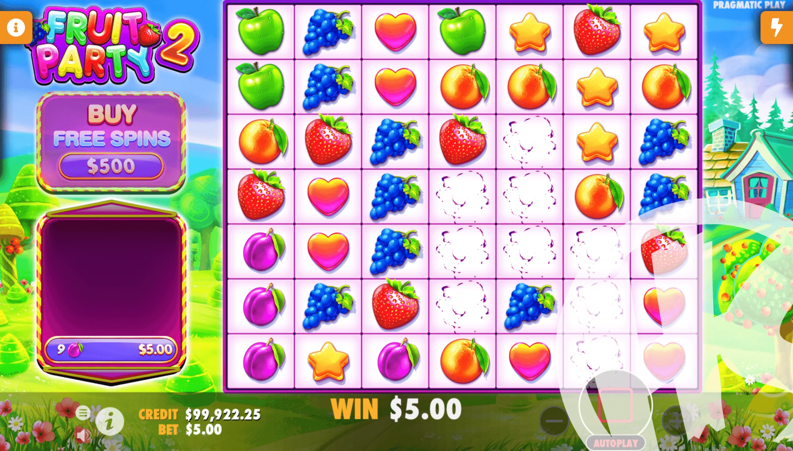 Fruit Party 2 Tumble Feature