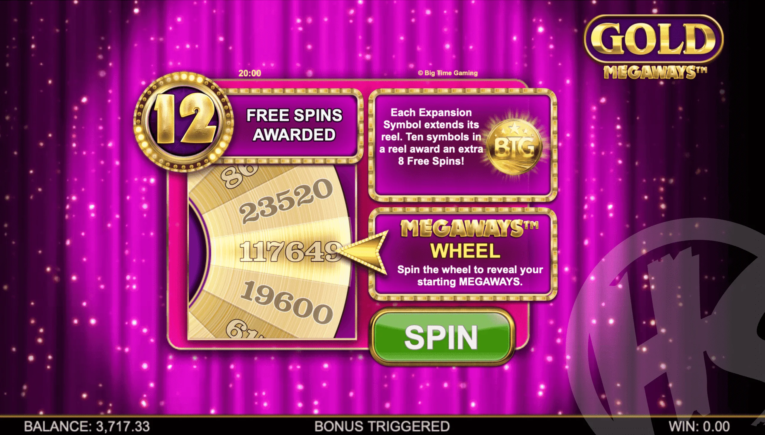 Spin The Wheel to Reveal Starting Megaways for Free Spins
