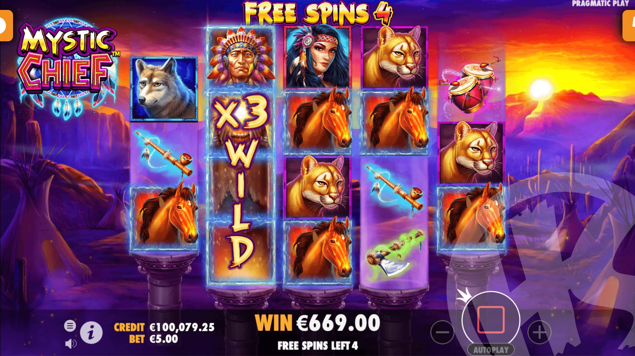 3 Scatters Trigger 8 Free Spins