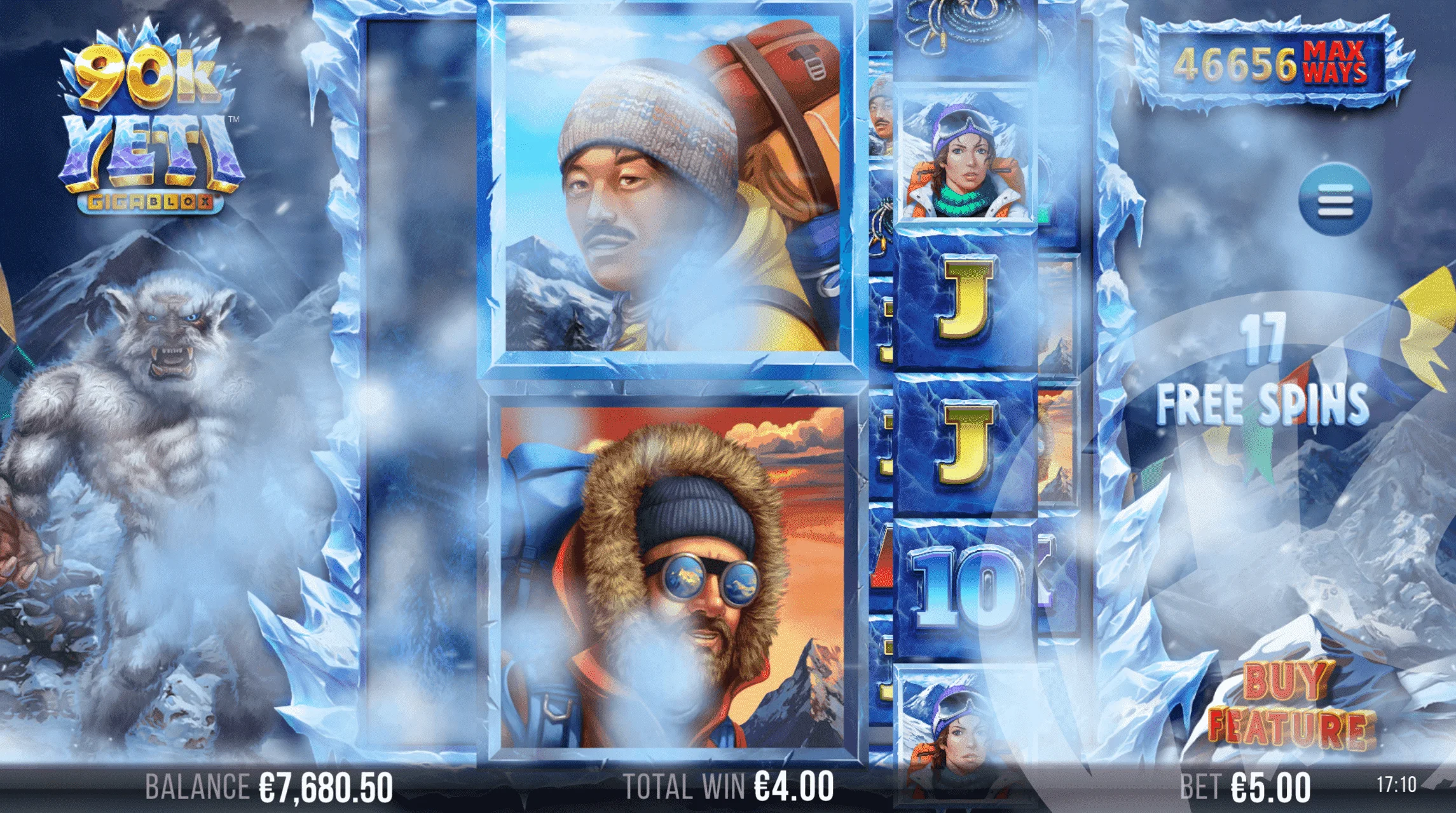 Free Spins - Snowstorm Feature
