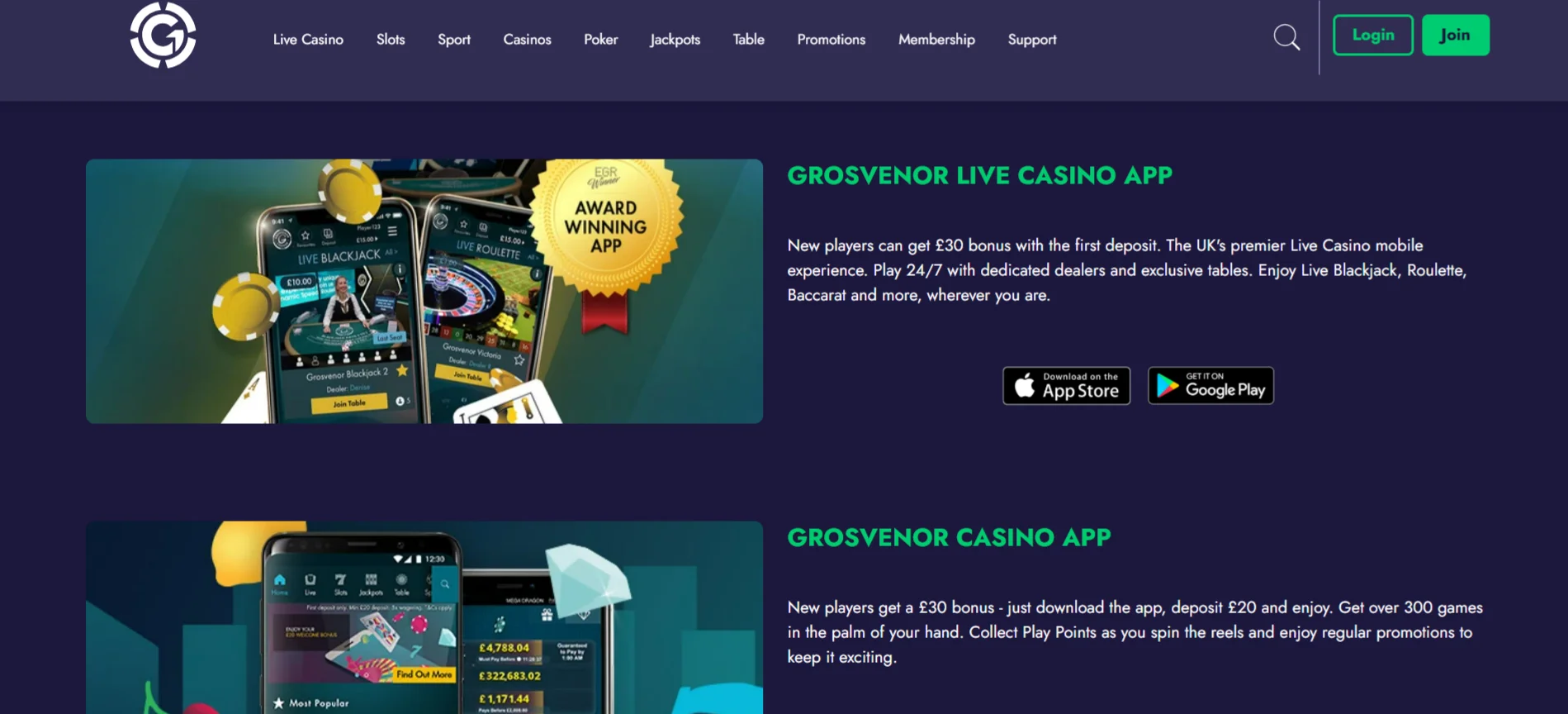 Grosvenor App For Android and iOS