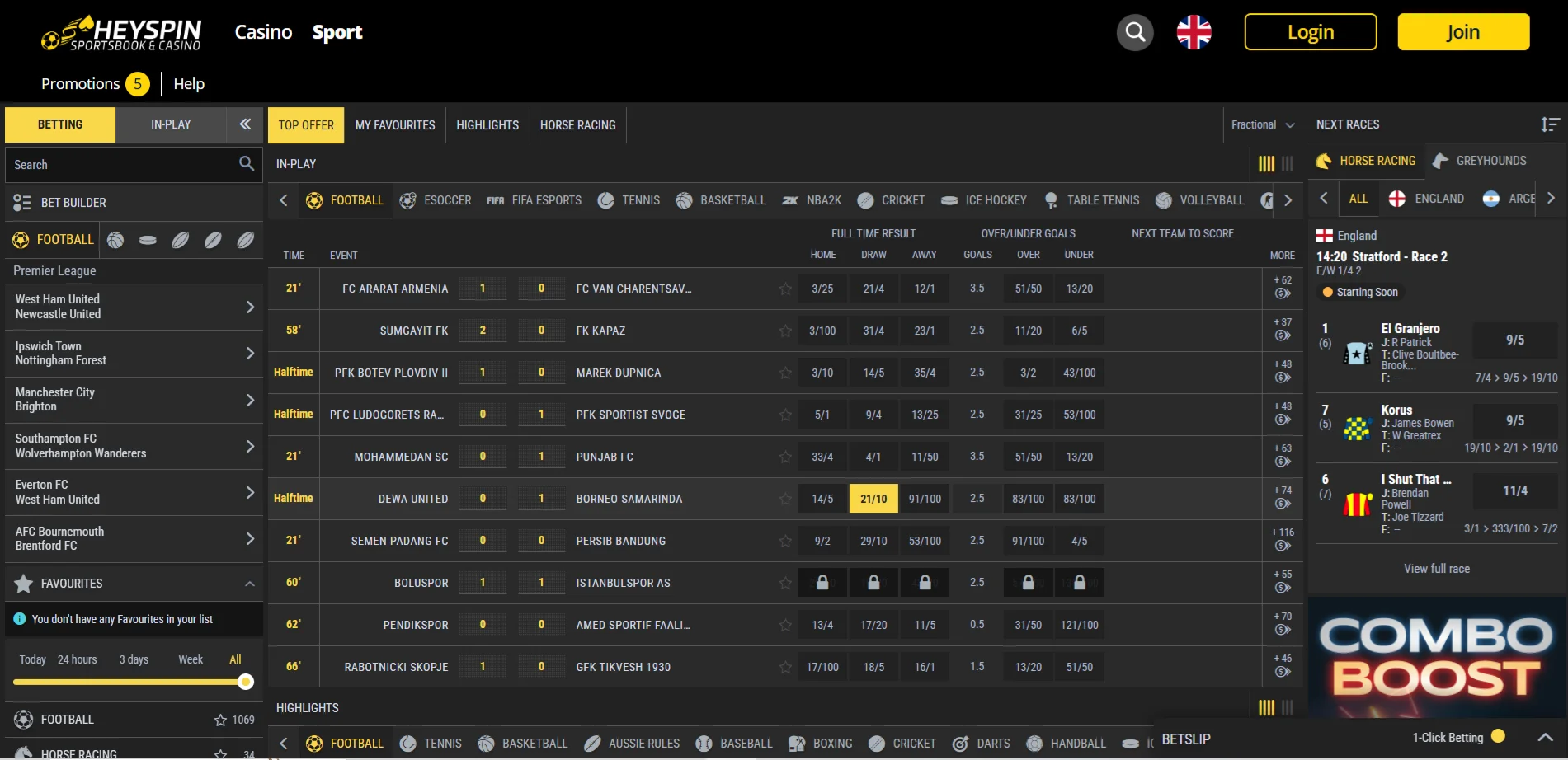 Place Your Bets with the HeySpin Sportsbook