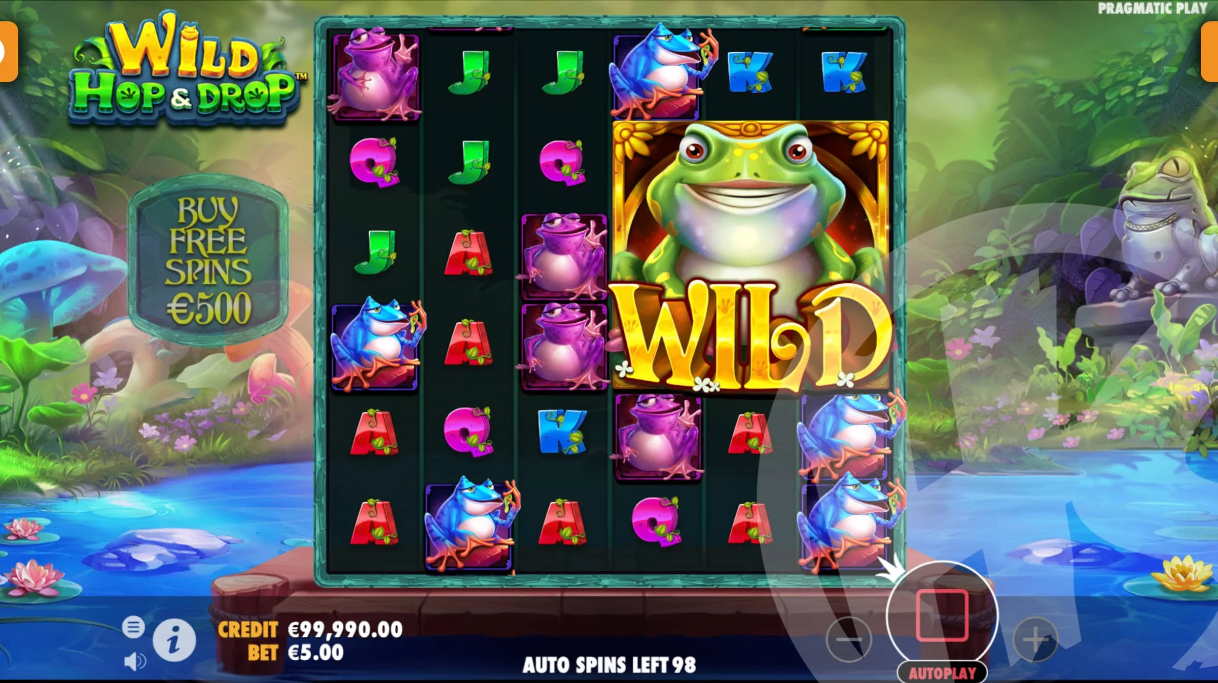 A Wild Symbol Can Hop Onto Any Reel, and Can Be up to 6x6 In Size