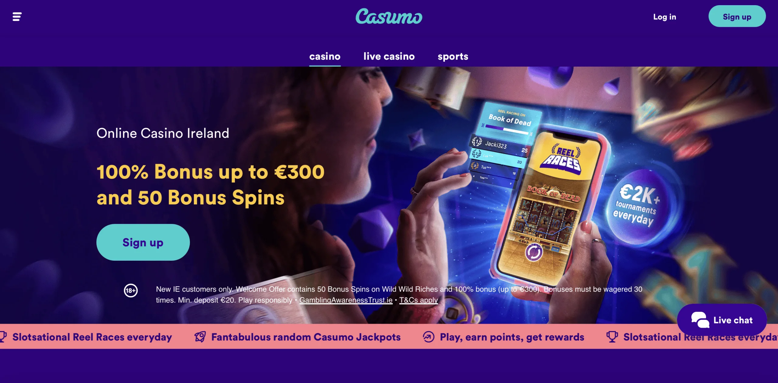 Casumo Homepage