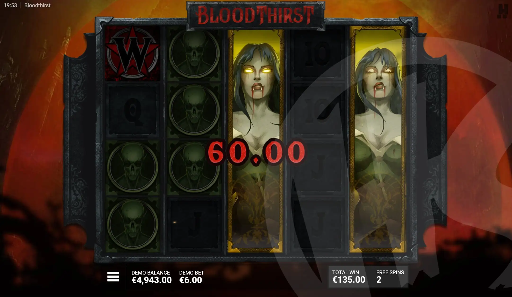 Bloodthirst Free Spins