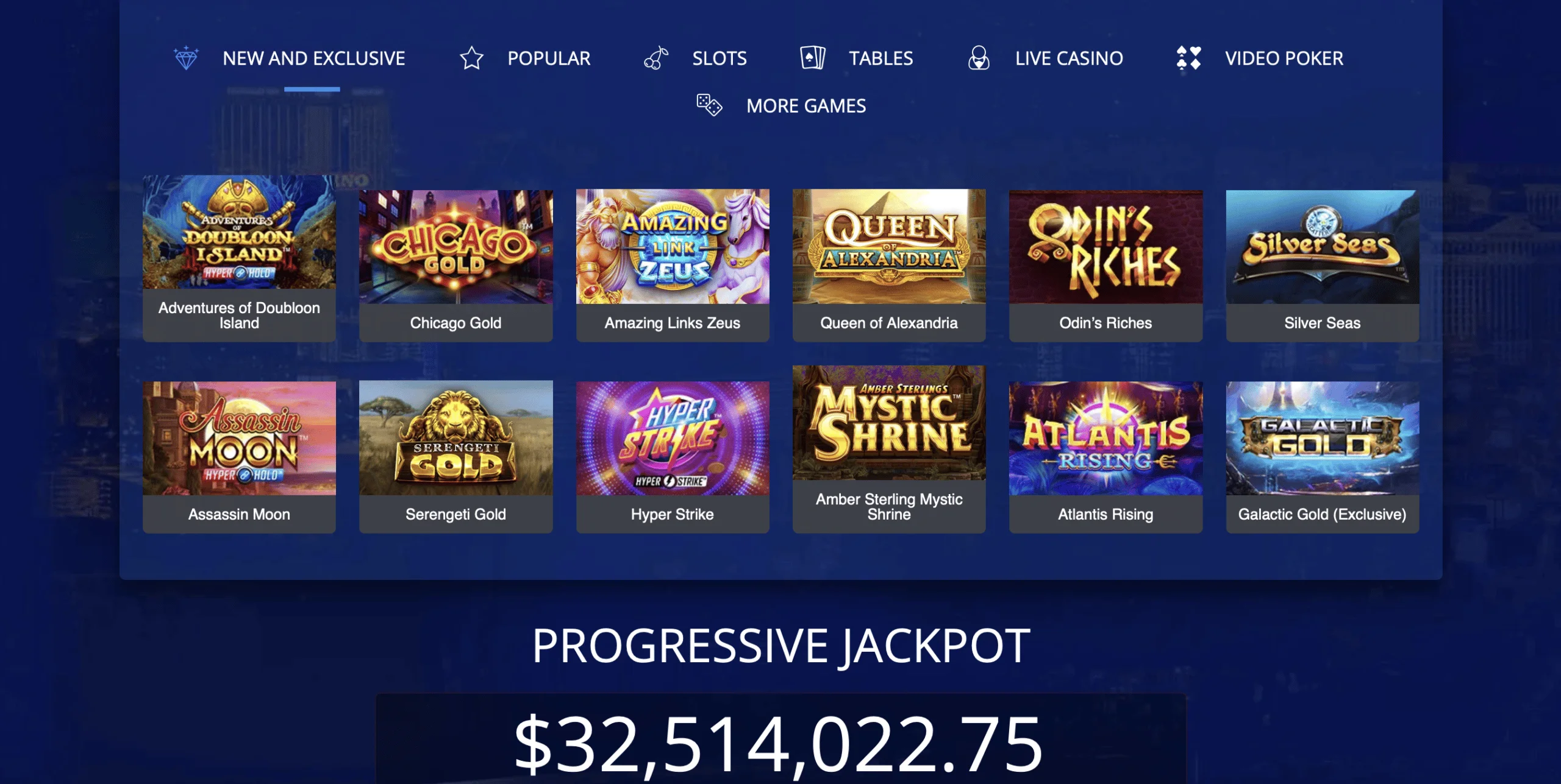 All Slots Casino Game Selection